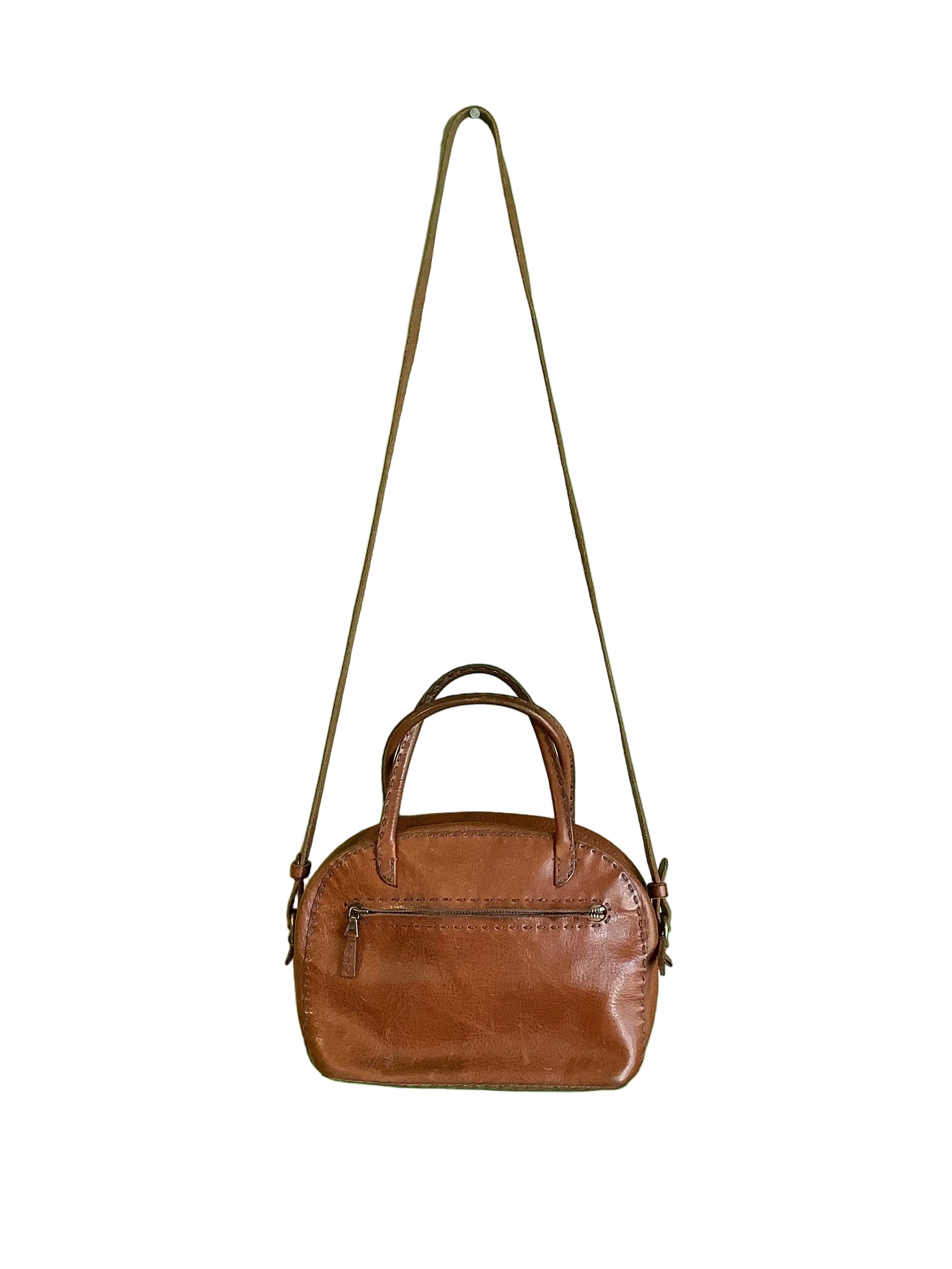 Rare Vintage Henry Cuir Brown Crossbody Bag