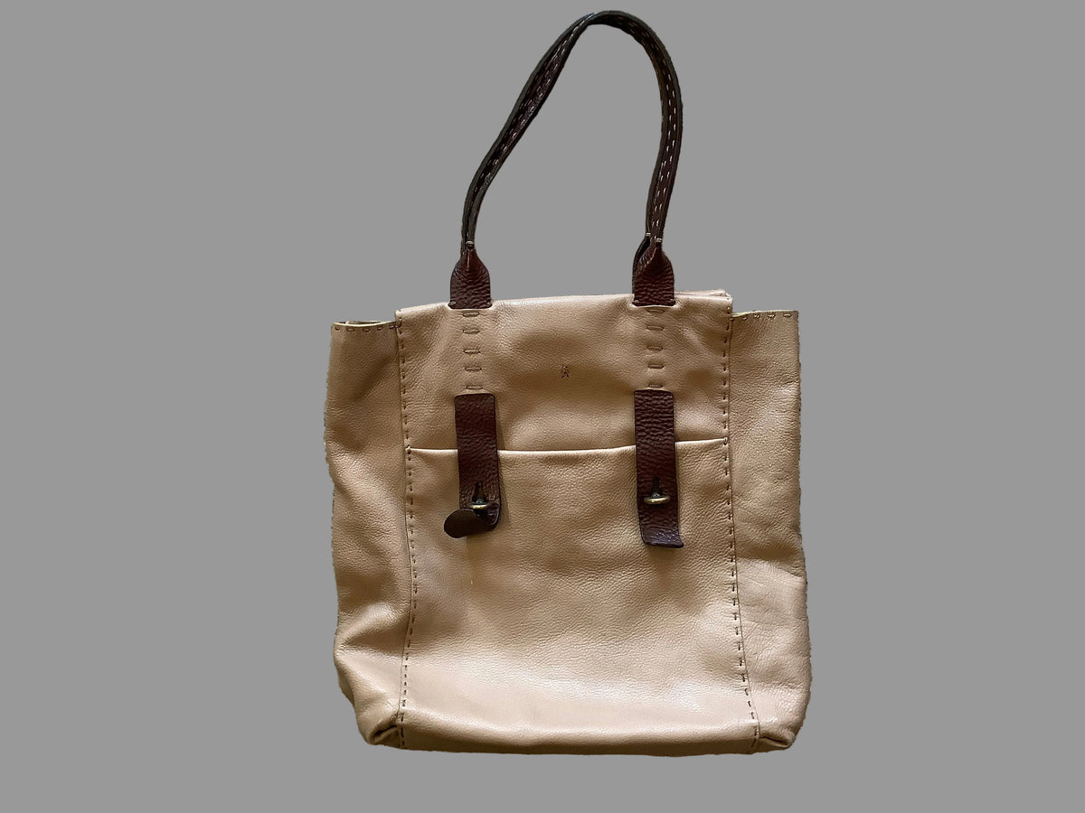 Rare Vintage Henry Beguelin Tan Bag