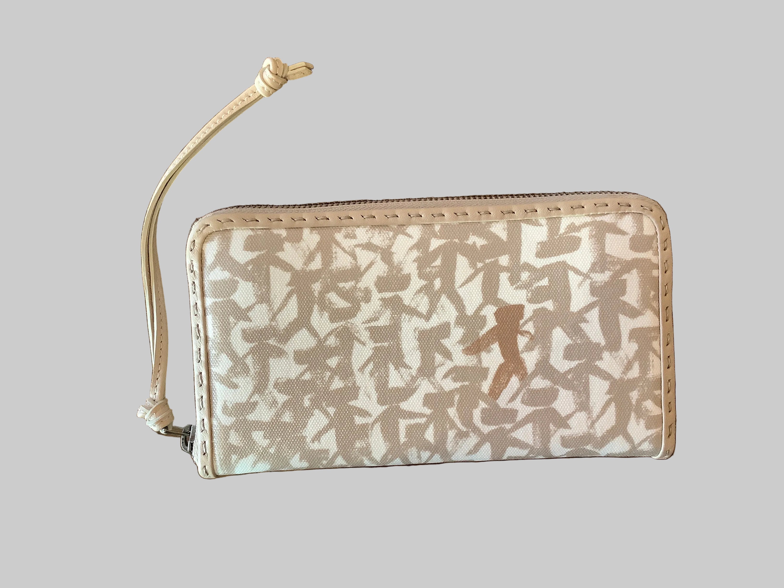 Archival Treasure Henry Beguelin Wallet Ocean Omino Stand Out Beige