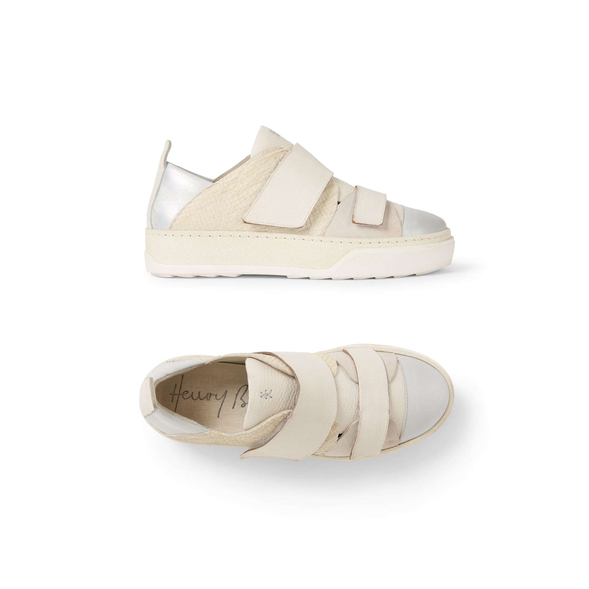 Sneaker Straps Metal Sport Cervo Chalk White