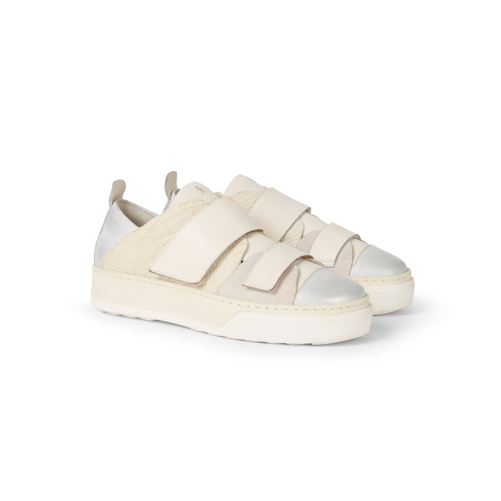 Sneaker Straps Metal Sport Cervo Chalk White