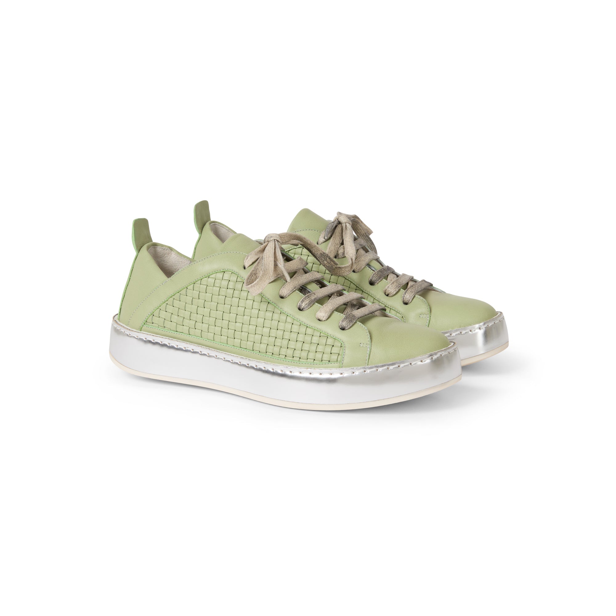 Sneaker Intreccio Soft Green