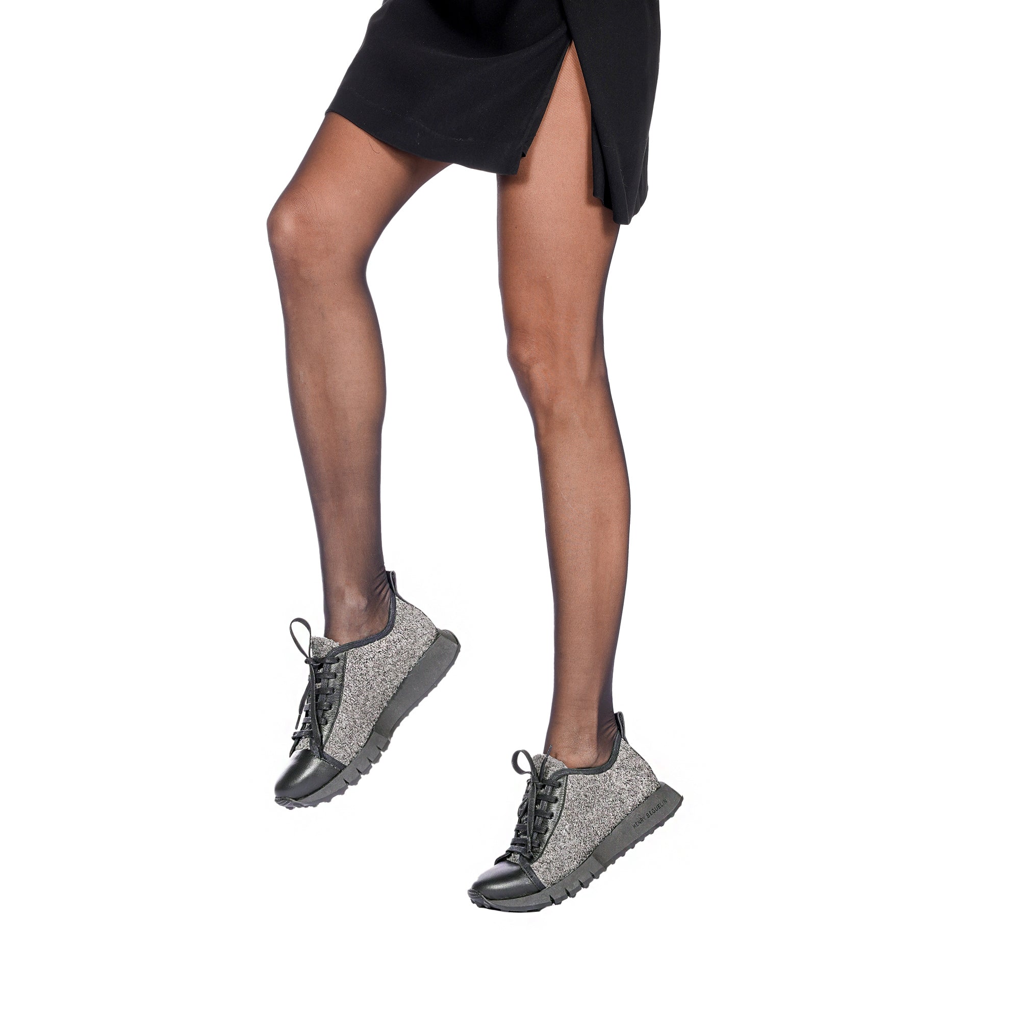 Sneaker Curly Wool Charcoal