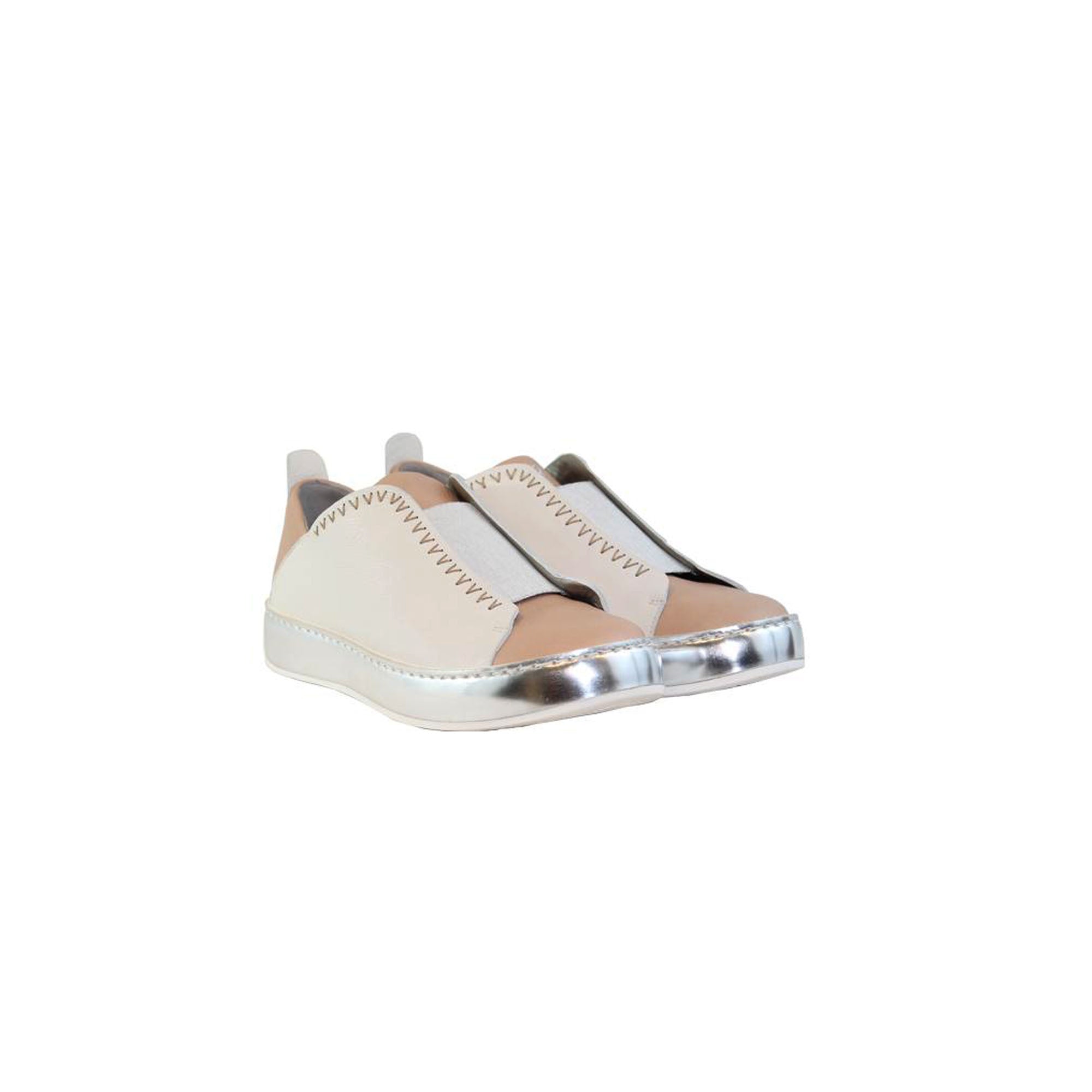 Sneaker Elastic Bicolor Cervo Gesso/Nude