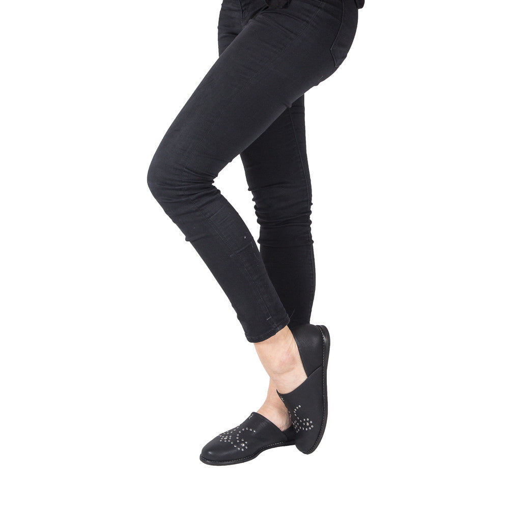 Slipper Borchie Black