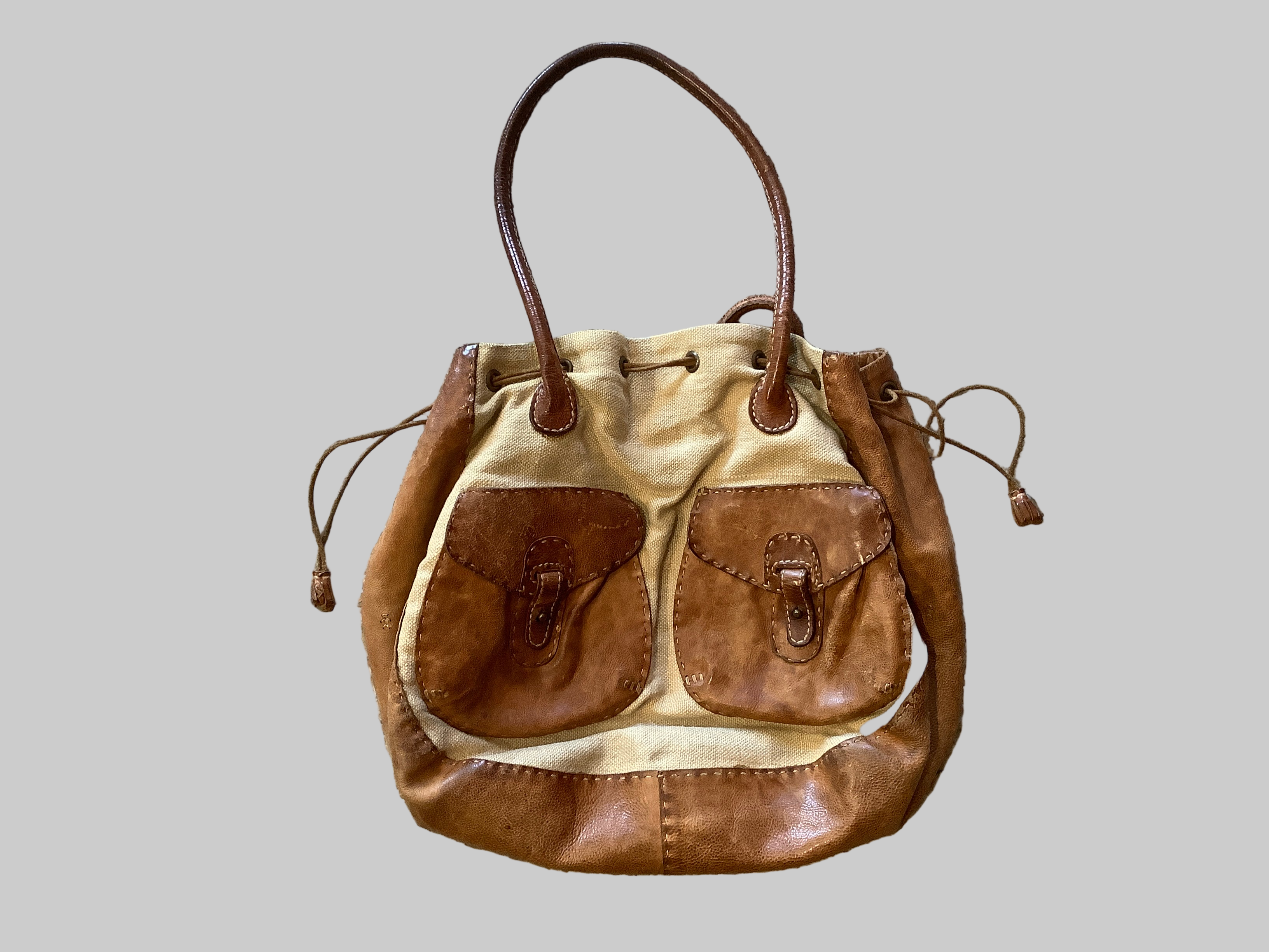 Rare vintage Henry Beguelin Drawstring Bag