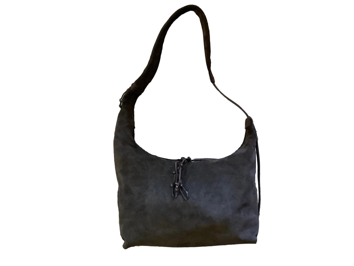 Archival Treasure Suede Crossbody Bag