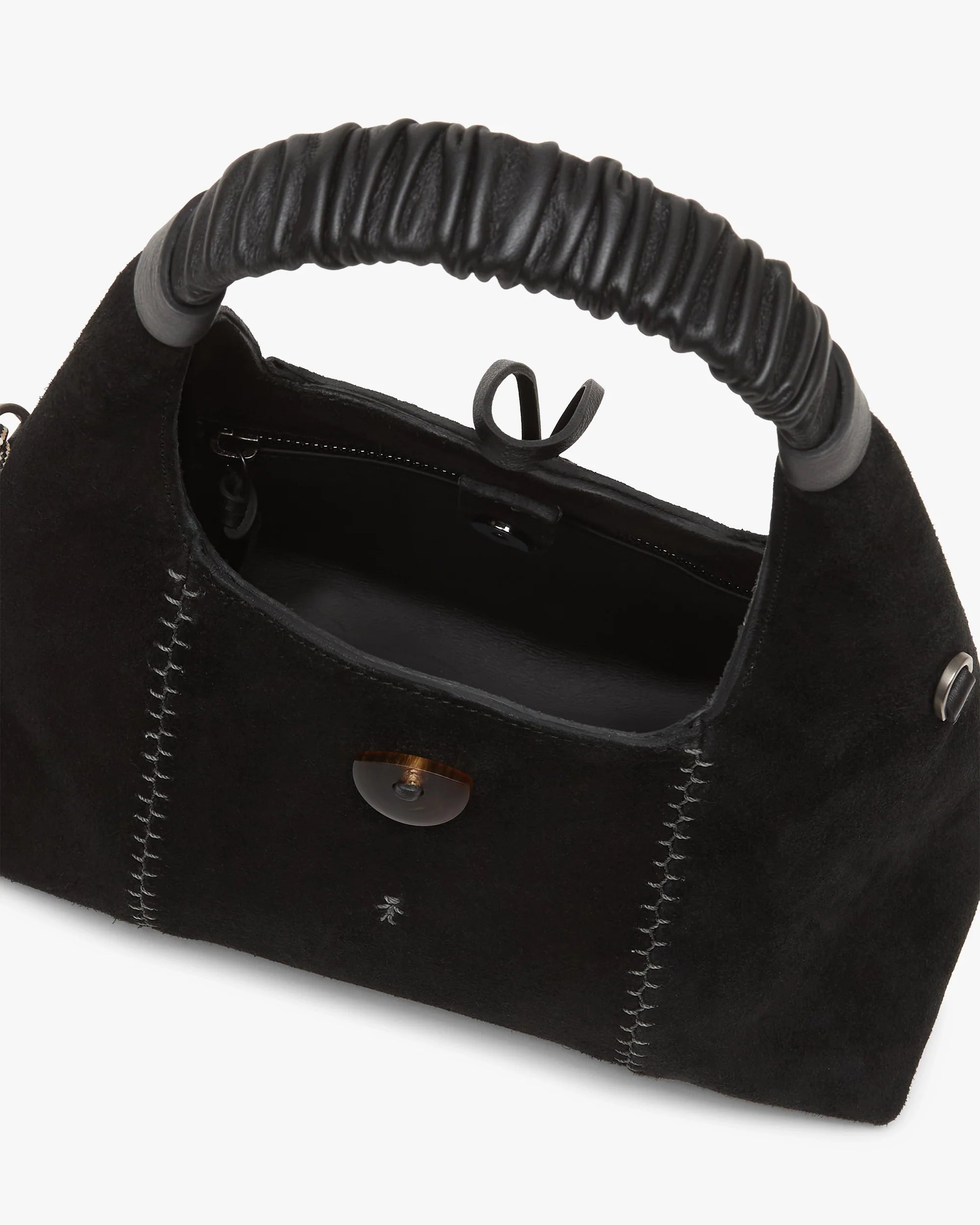 Paige Micro Suede Shoulder Bag
