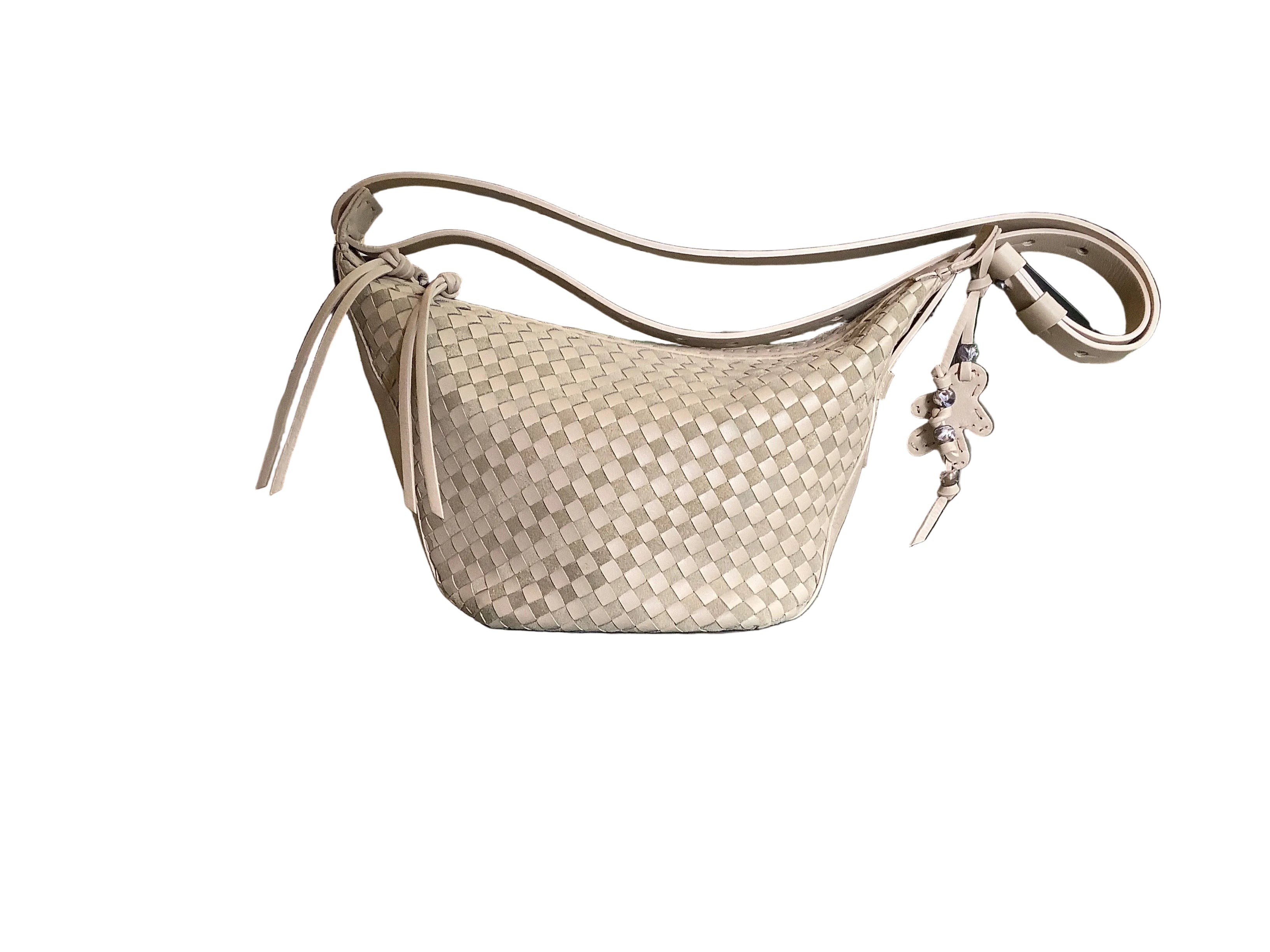 Archival Treasure Henry Beguelin ILENIA S BAG INTRECCIO SCACCHIERA