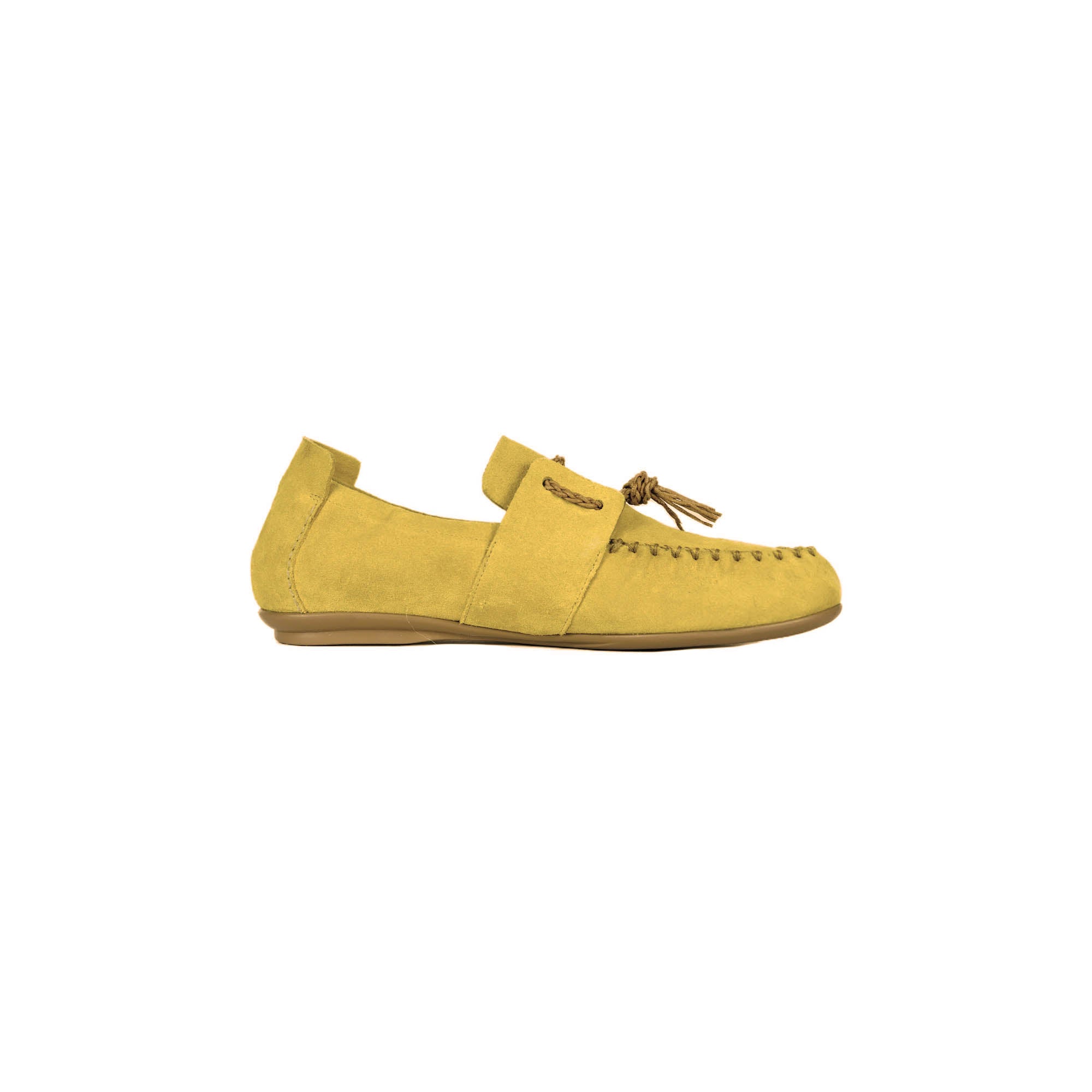 Car Shoe Camoscio Vintage Curry