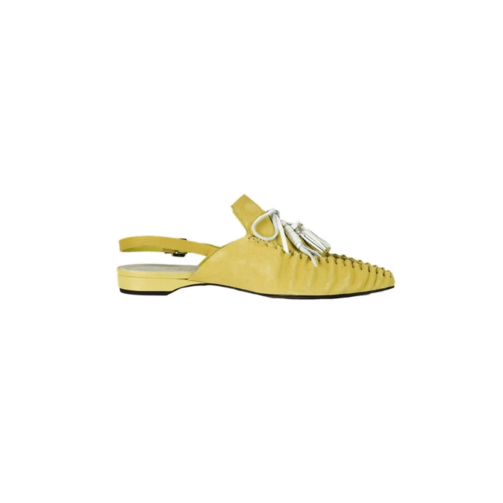Slingback Moccasin Suede Curry