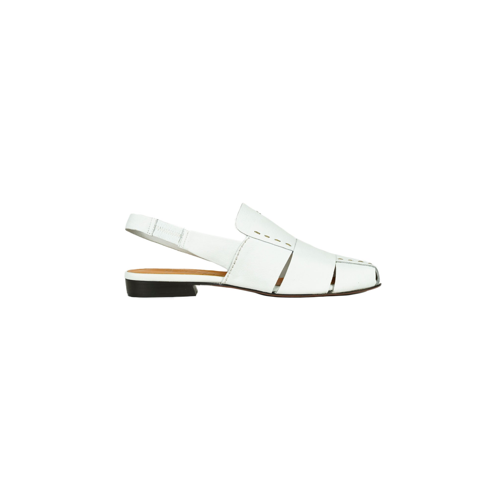 Slingback Mules Cervo Bianco