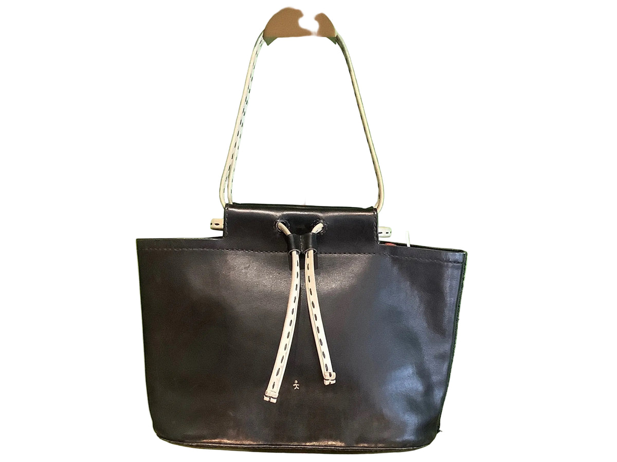 Rare Vintage Black and White Bucket Bag