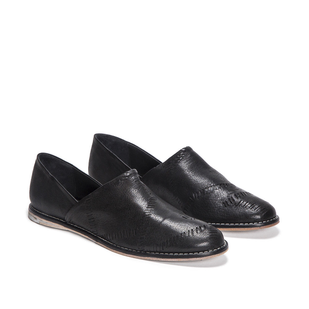 Slipper Patchwork Black