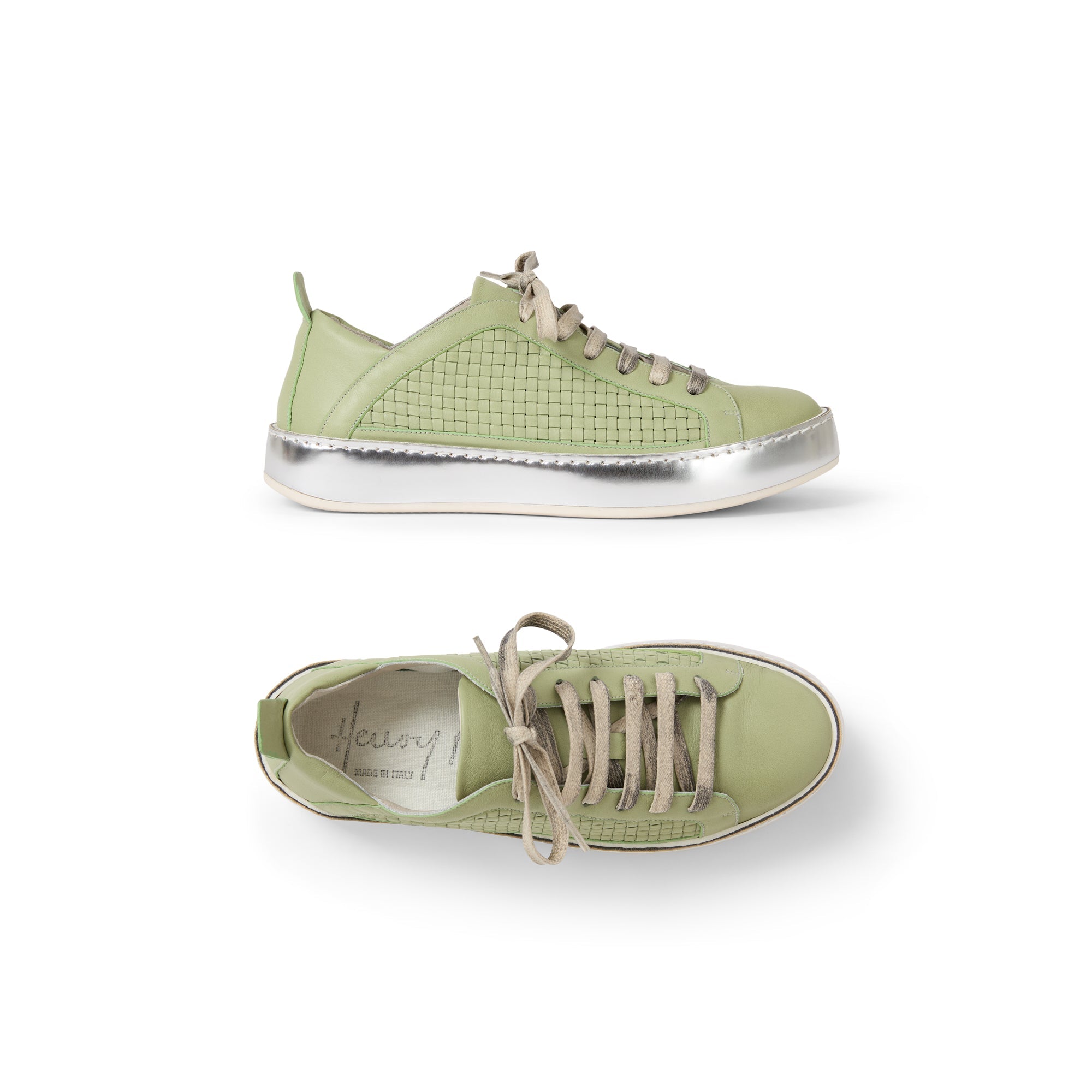 Sneaker Intreccio Soft Green