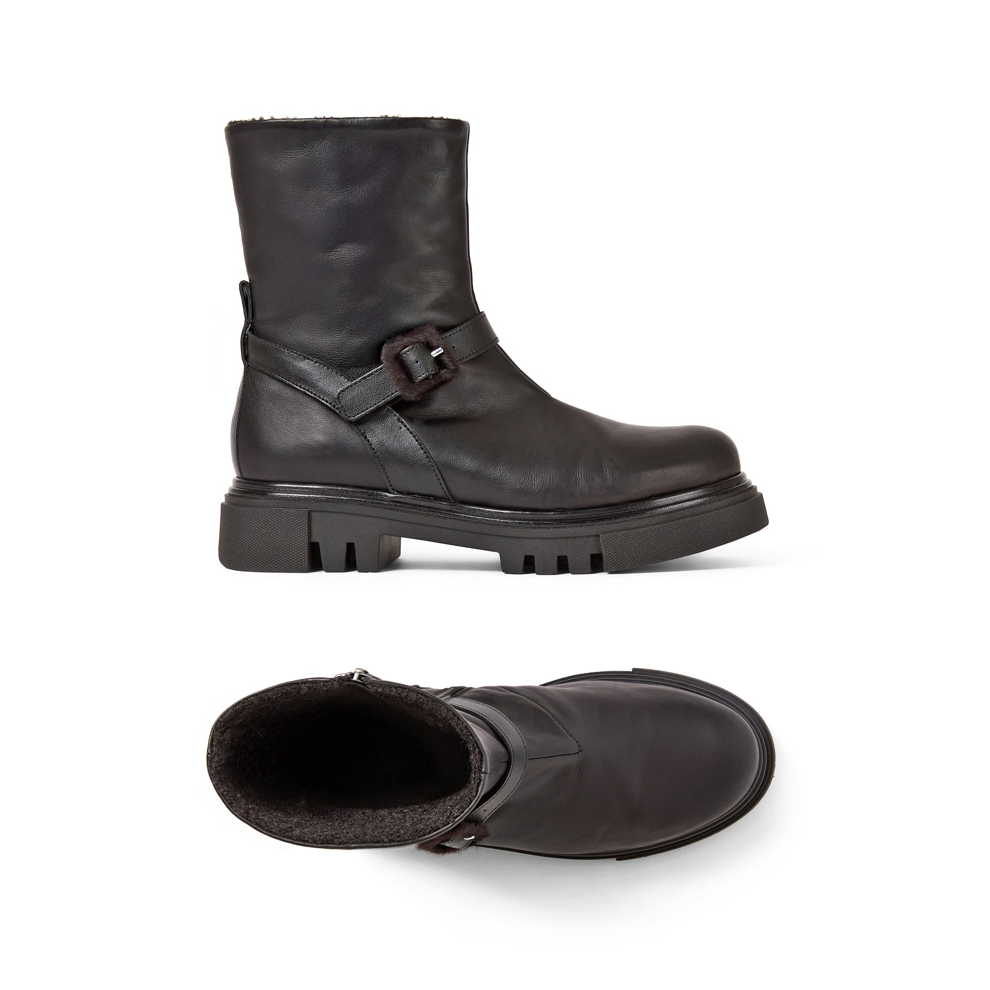 Ankle Boot in Norton with Buckle Detail
