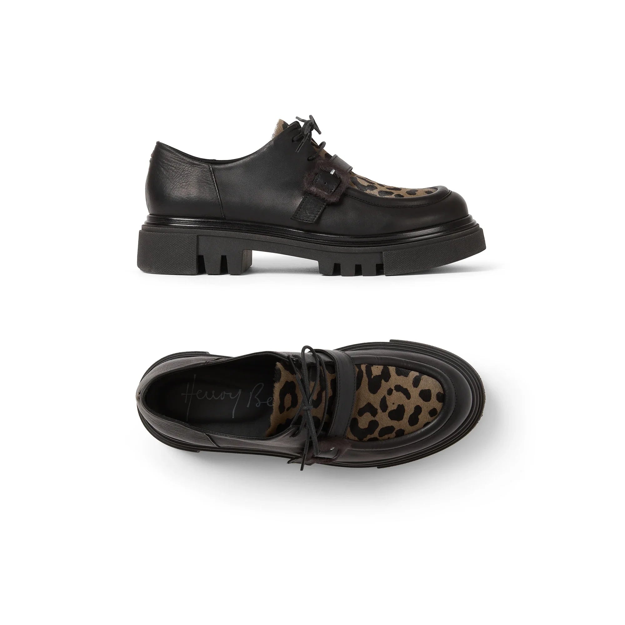 Leopard Buckle Loafer in Norton