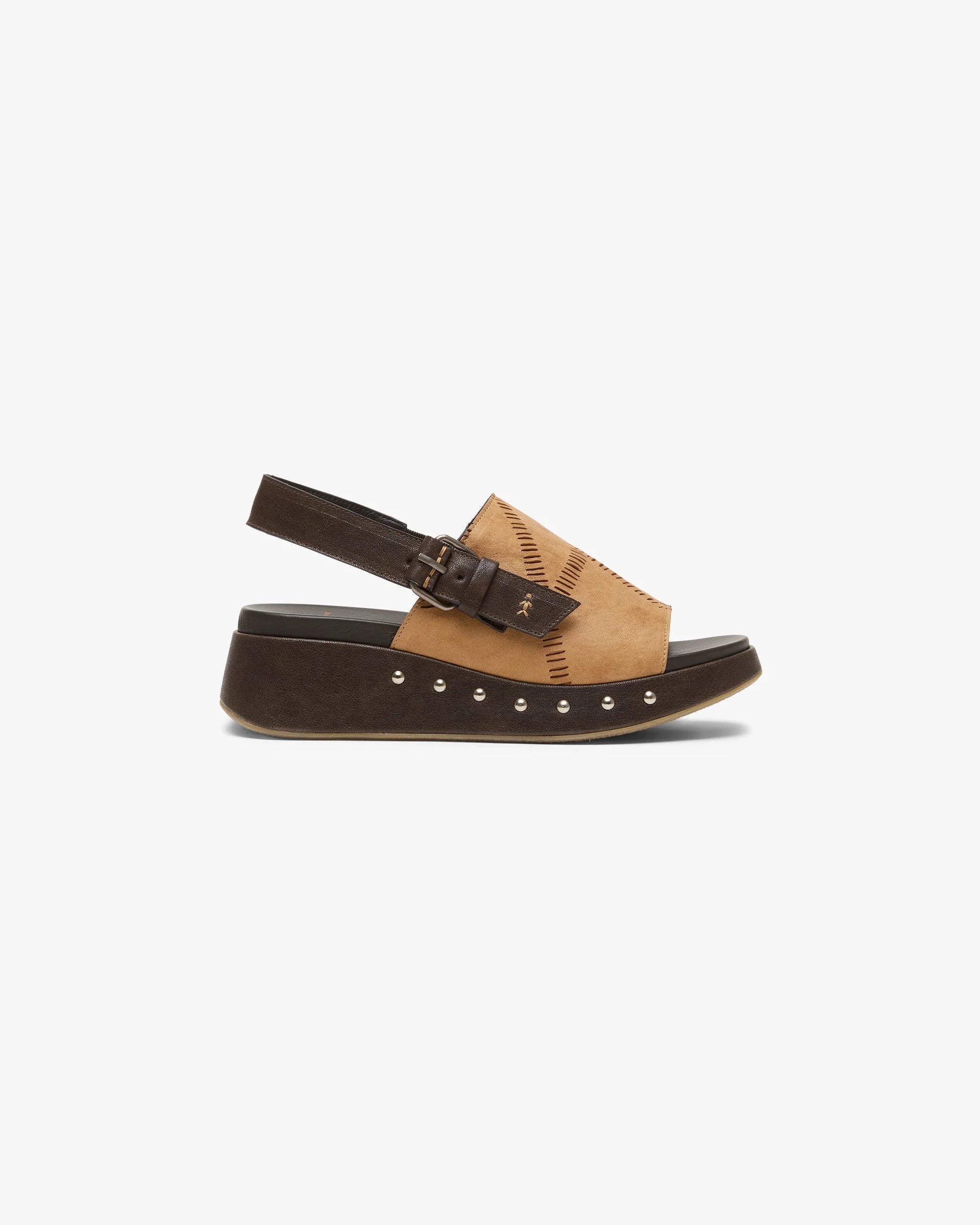 Embroidered Leather Clog
