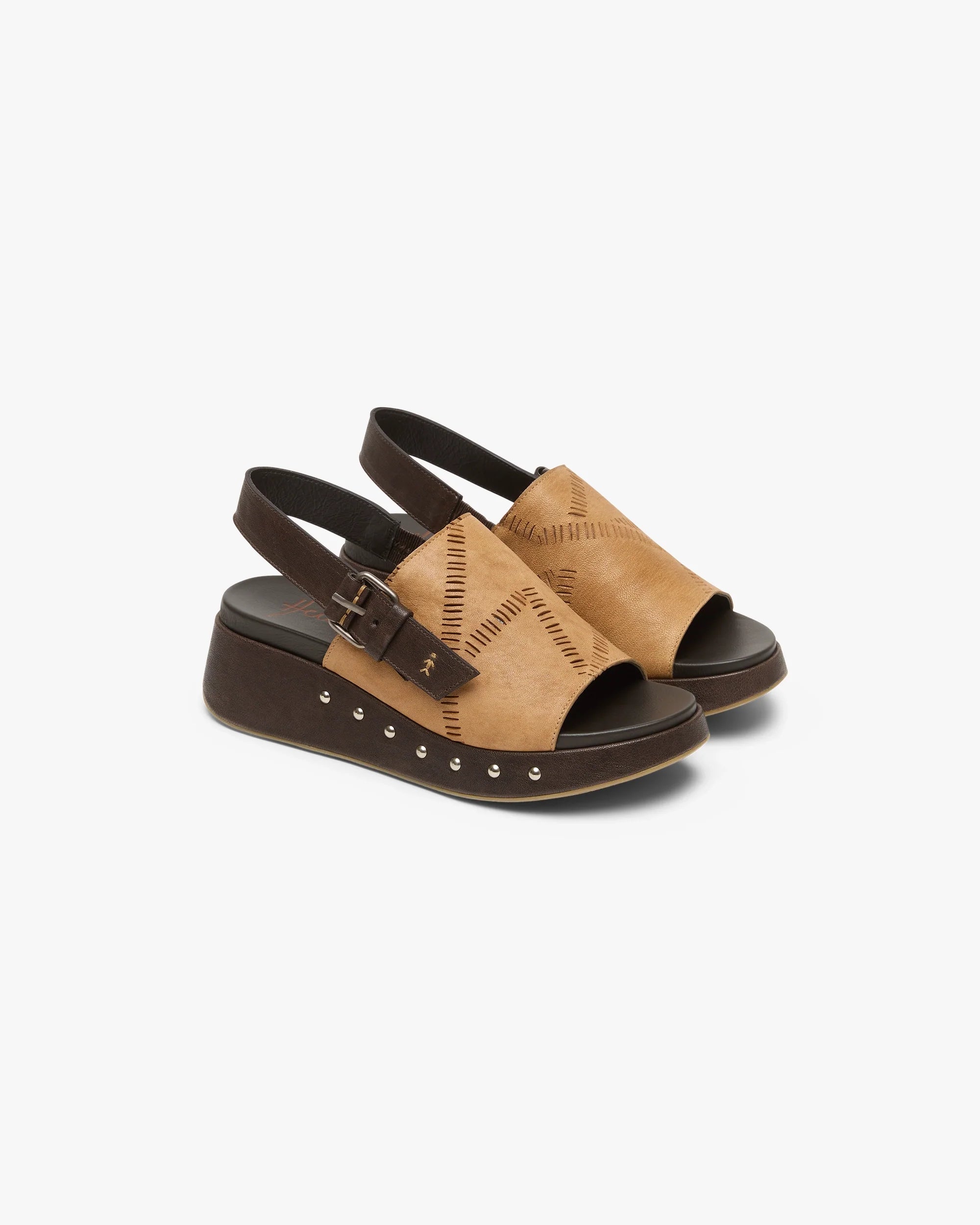 Embroidered Leather Clog